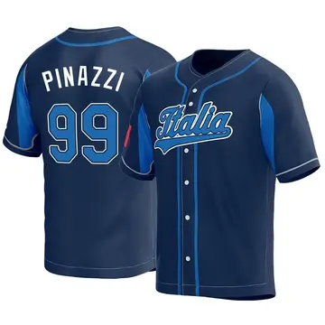 Men's Nicolo Pinazzi Italy Baseball Replica Navy 2023 World Baseball Classic Jersey