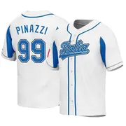 Men's Nicolo Pinazzi Italy Baseball Replica White 2023 World Baseball Classic Jersey